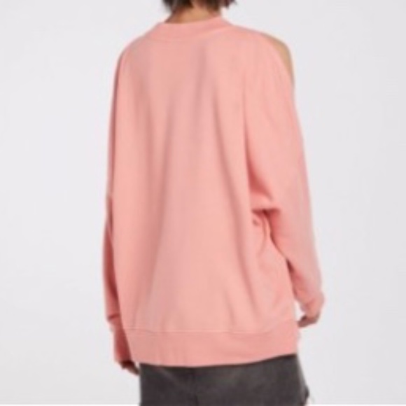 All Saints Unai Oversized Cold Shoulder Sweatshirt - Picture 4 of 12